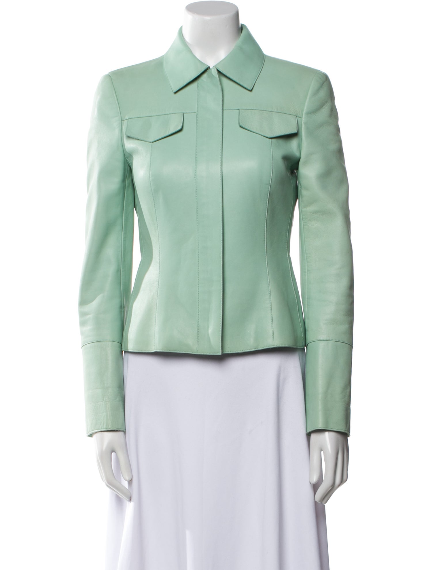 Akris Leather Biker Jacket