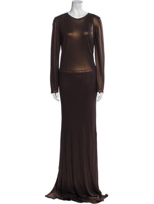 Akris Crew Neck Long Dress
