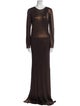 Akris Crew Neck Long Dress