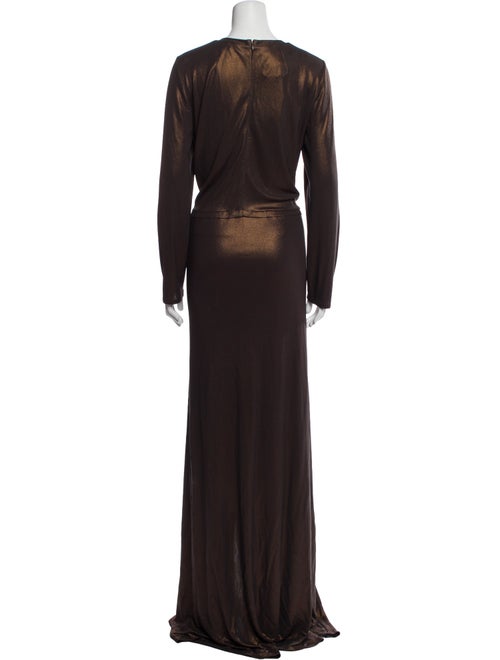 Akris Crew Neck Long Dress