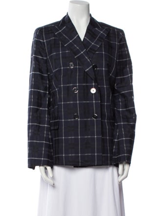 Akris Plaid Print Blazer