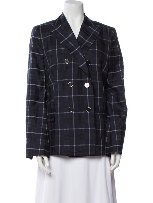 Akris Plaid Print Blazer
