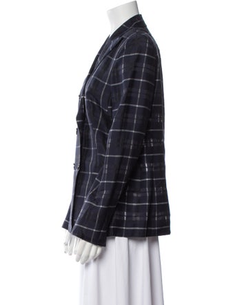 Akris Plaid Print Blazer