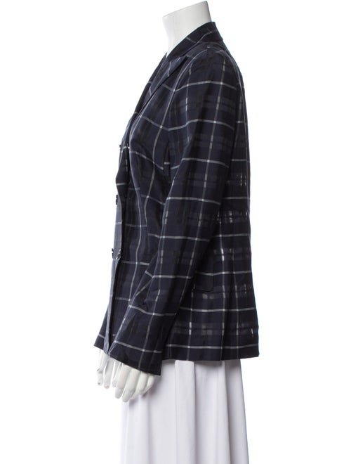 Akris Plaid Print Blazer