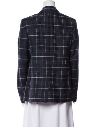 Akris Plaid Print Blazer