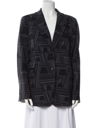 Akris Wool Printed Blazer