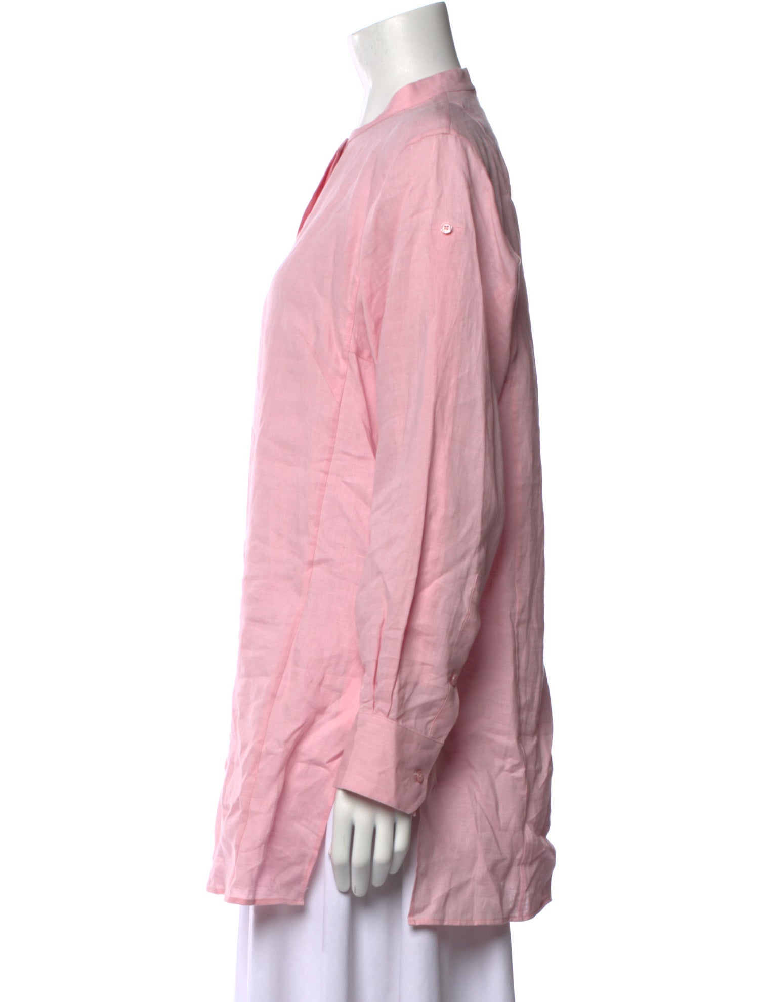 Akris Linen Mock Neck Tunic