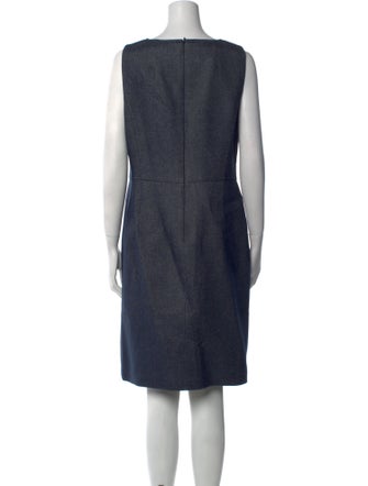 Akris Scoop Neck Knee-Length Dress