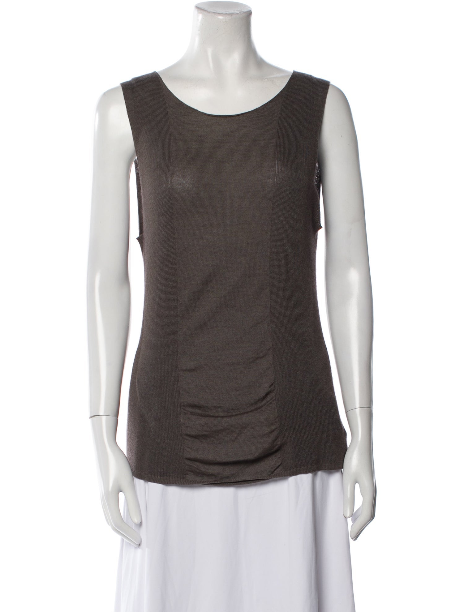 Akris Silk Scoop Neck Top