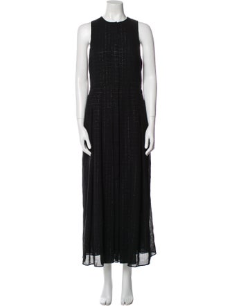 Akris Crew Neck Long Dress