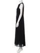 Akris Crew Neck Long Dress