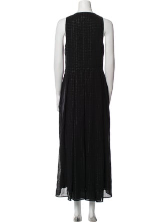 Akris Crew Neck Long Dress