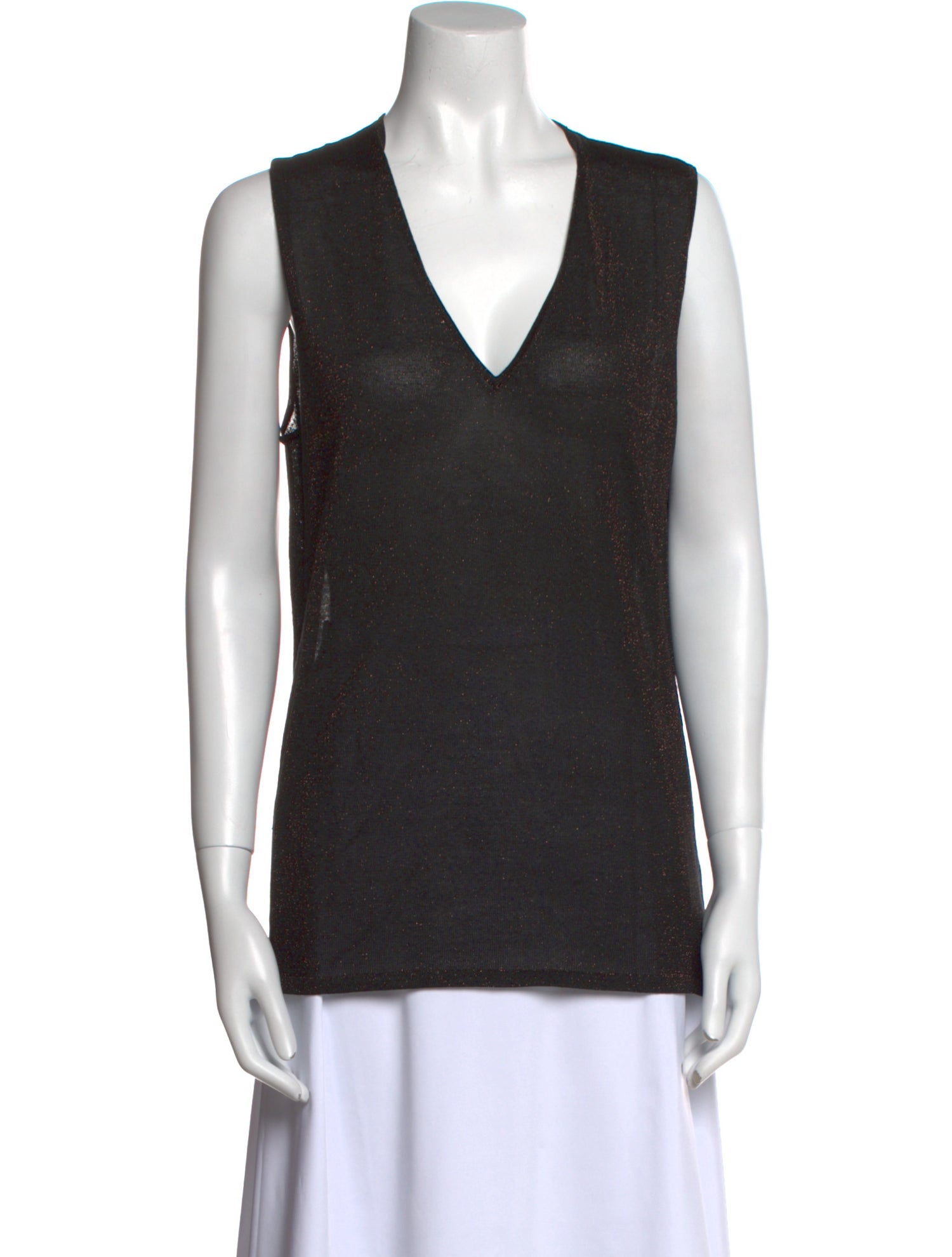 Akris Silk V-Neck Top