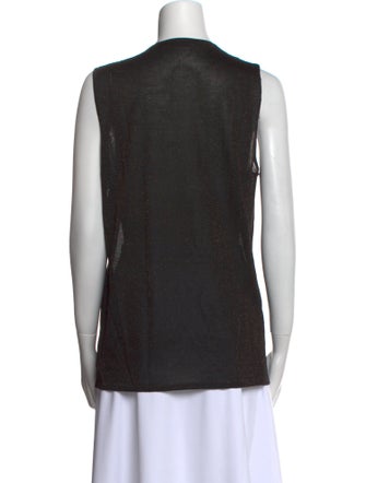 Akris Silk V-Neck Top