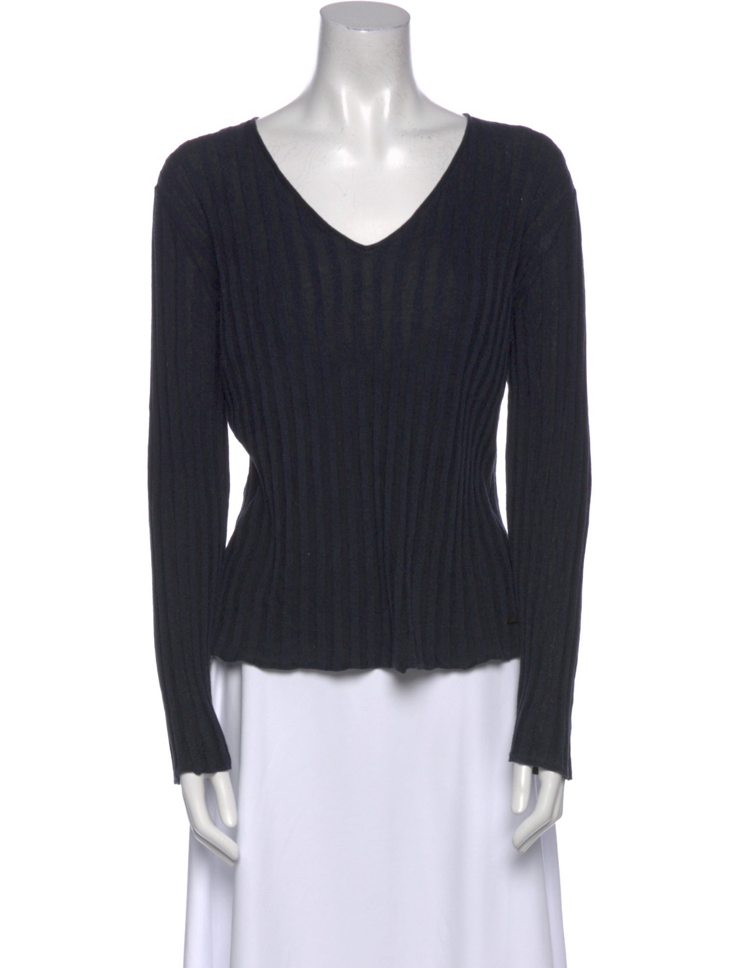 Akris Silk V-Neck Top