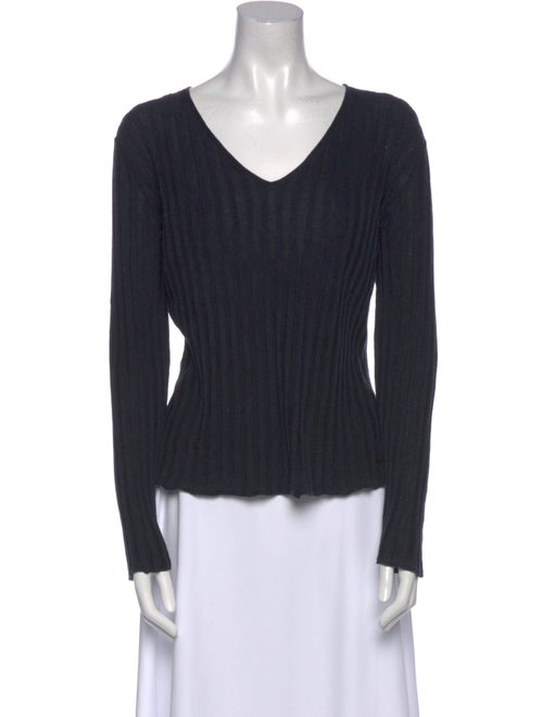 Akris Silk V-Neck Top