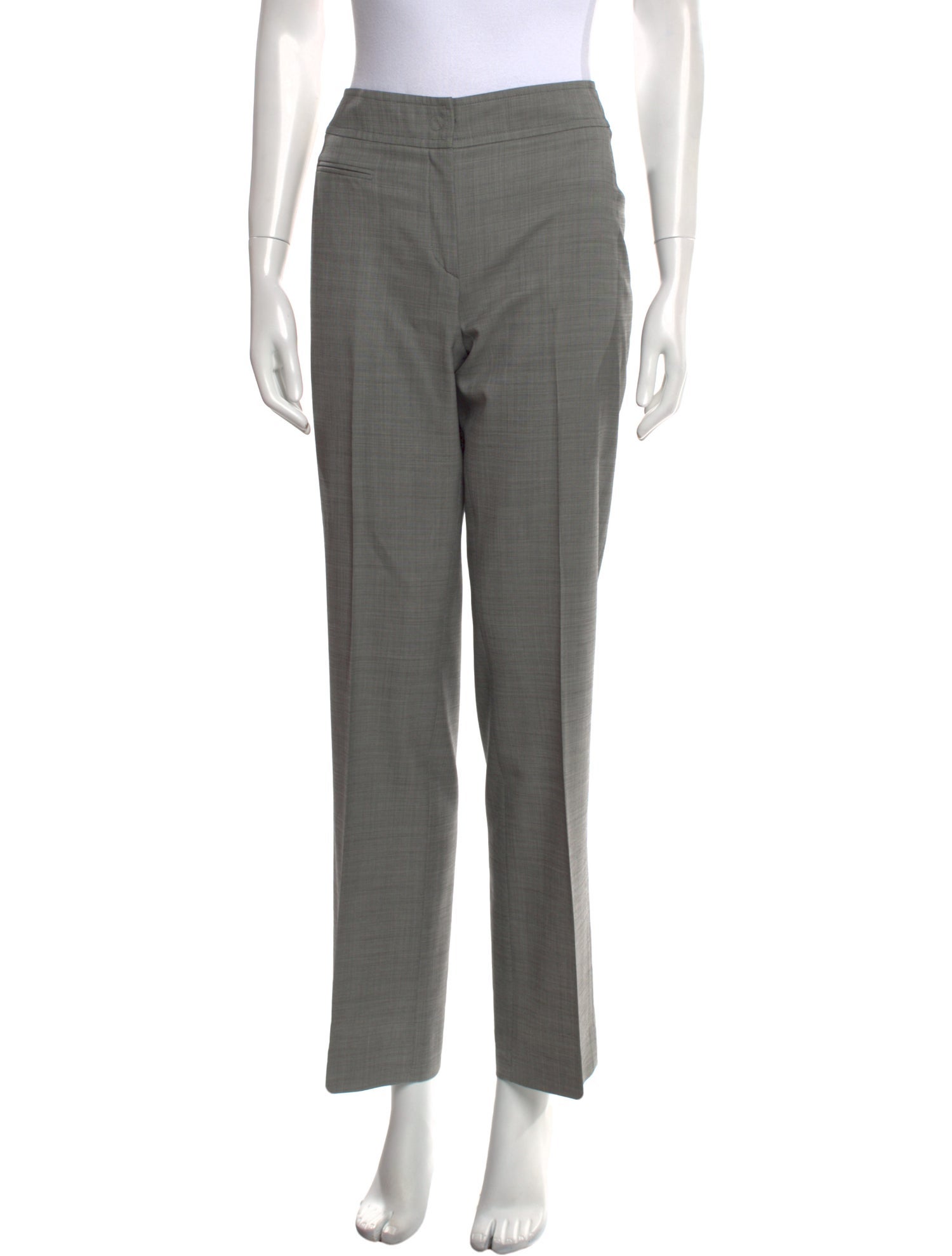Akris Wool Straight Leg Pants
