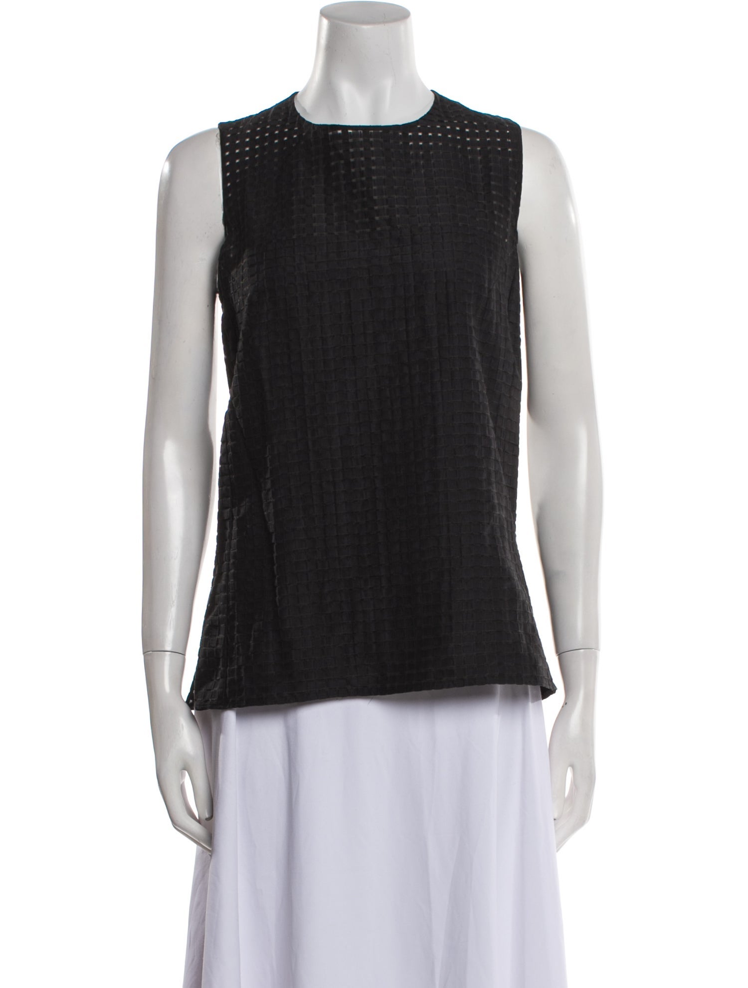 Akris Crew Neck Sleeveless Top