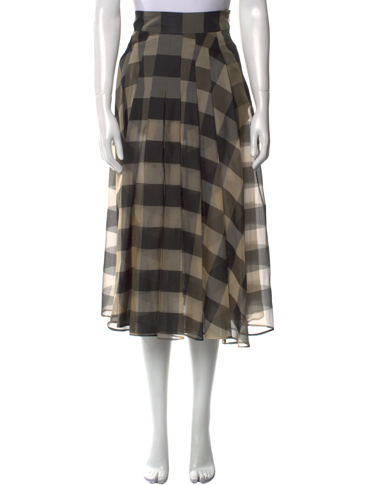 Akris Silk Midi Length Skirt