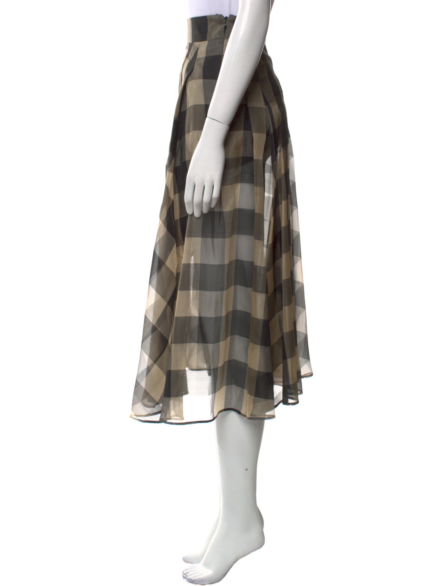 Akris Silk Midi Length Skirt