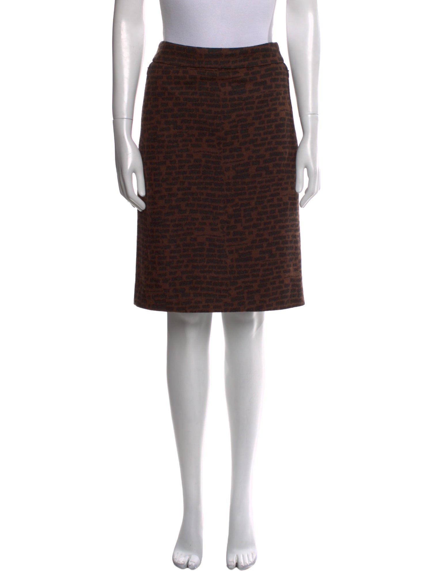 Akris Printed Knee-Length Skirt