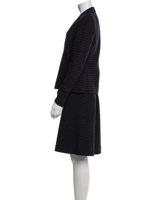 Akris Wool Striped Skirt Set