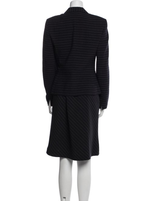 Akris Wool Striped Skirt Set