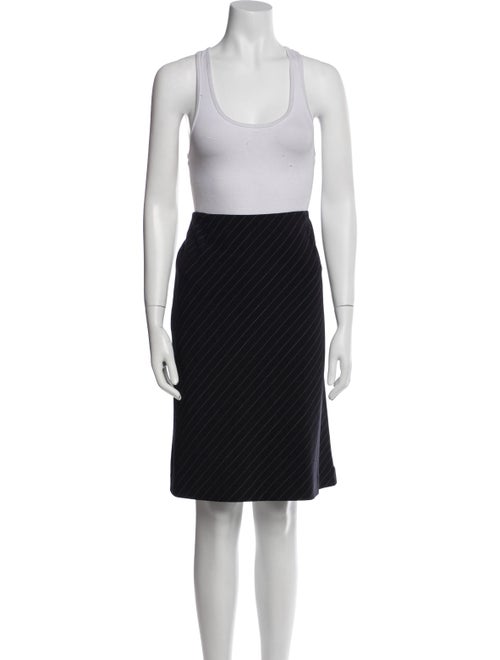 Akris Wool Striped Skirt Set
