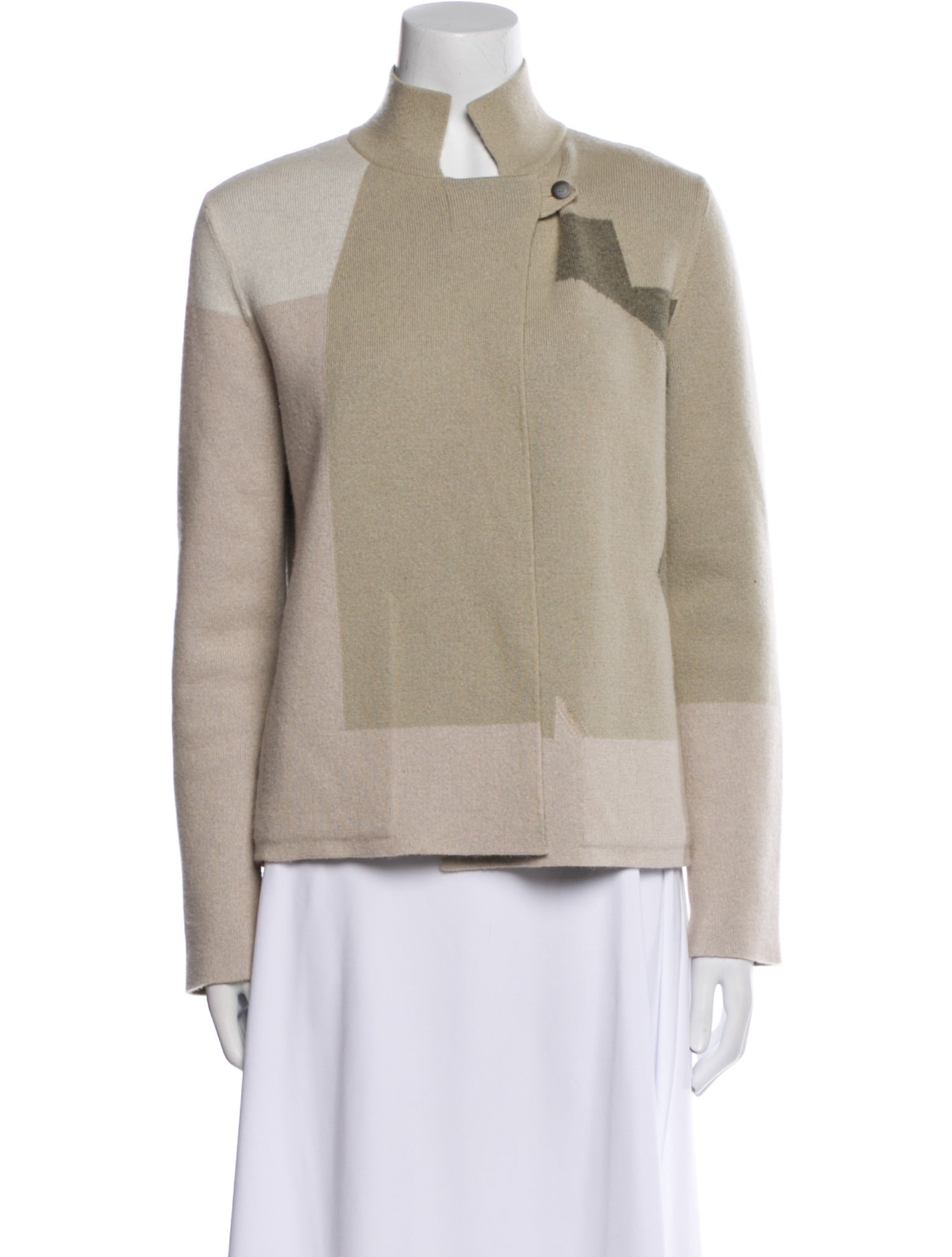 Akris Cashmere Plaid Print Jacket