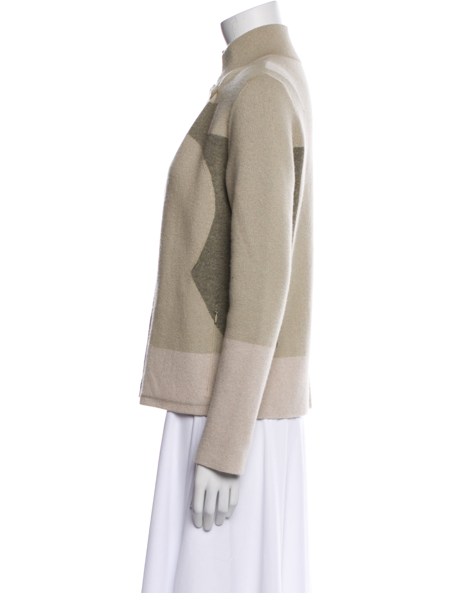 Akris Cashmere Plaid Print Jacket