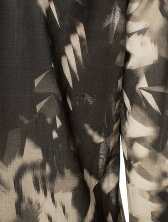 Akris Wool Tie-Dye Print Blouse