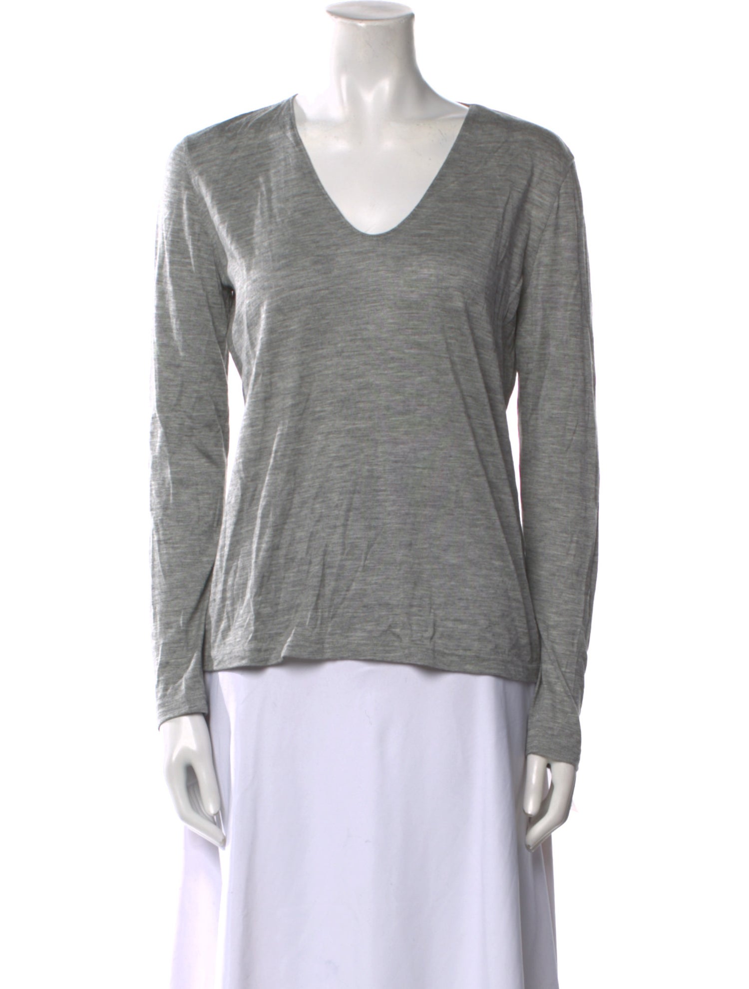 Akris Cashmere V-Neck T-Shirt