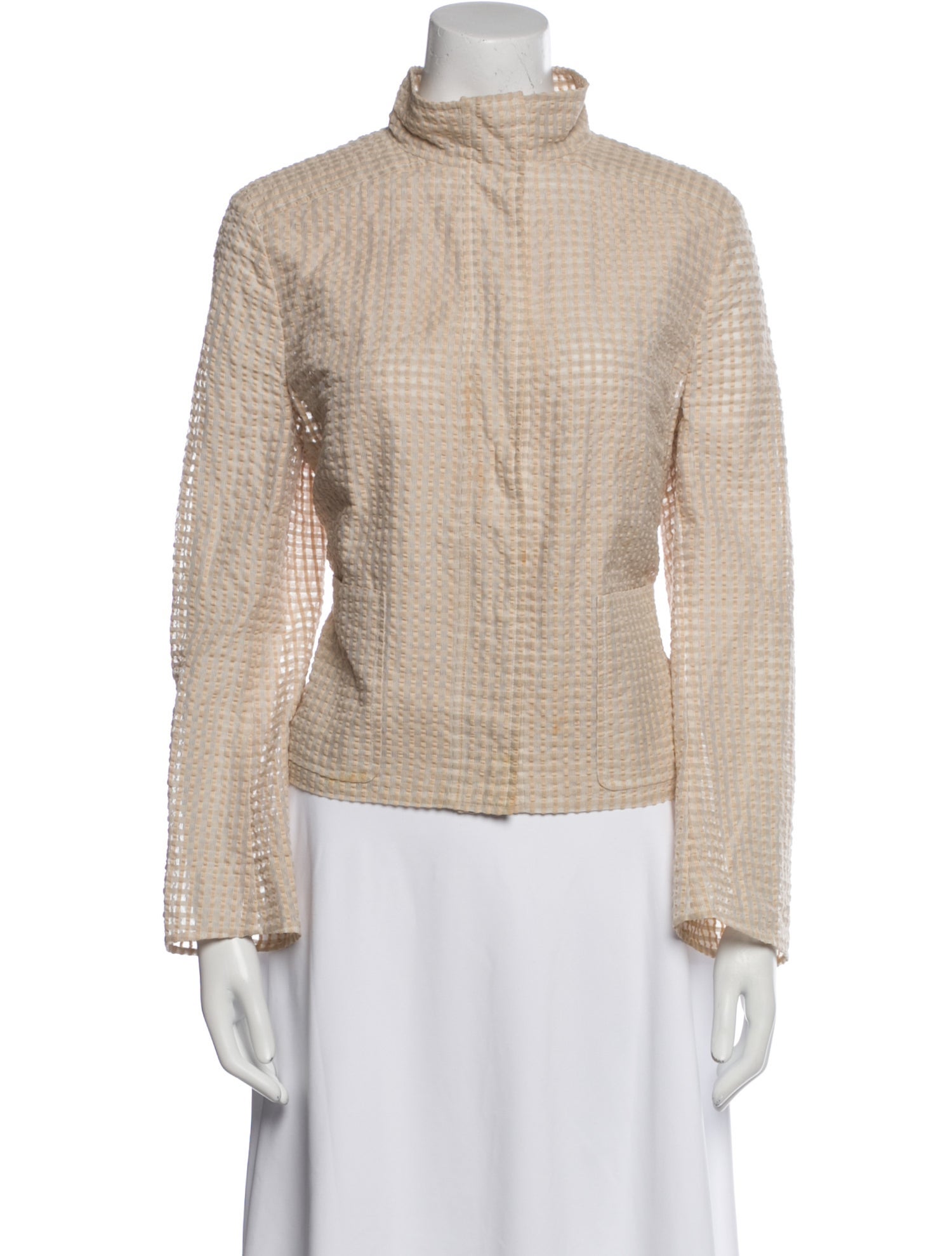 Akris Tweed Pattern Jacket