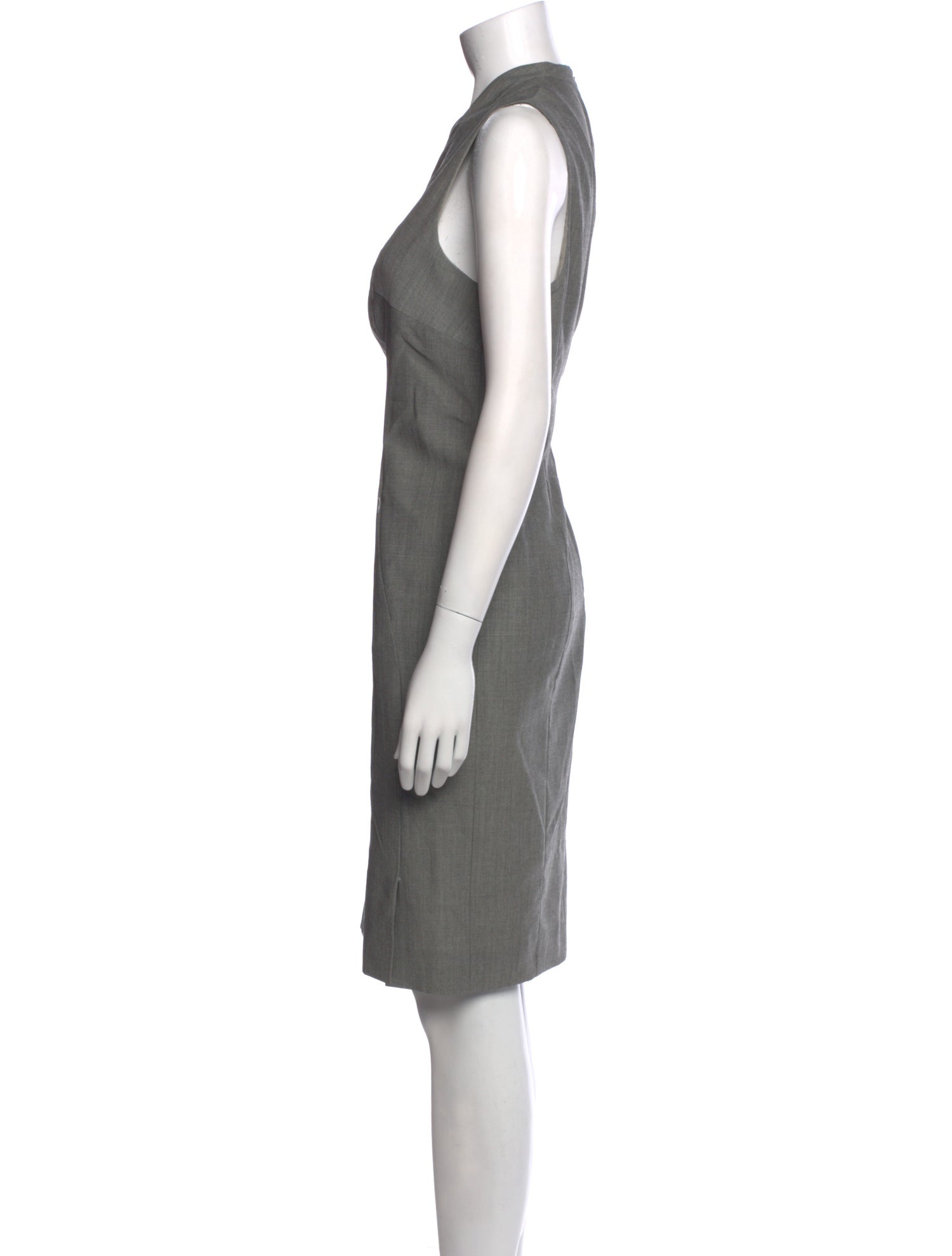 Akris Wool Knee-Length Dress