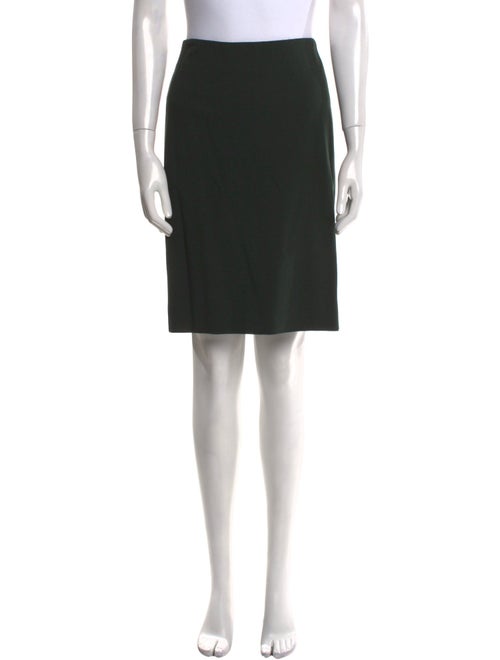 Akris Pleated Accents Knee-Length Skirt