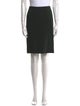 Akris Pleated Accents Knee-Length Skirt