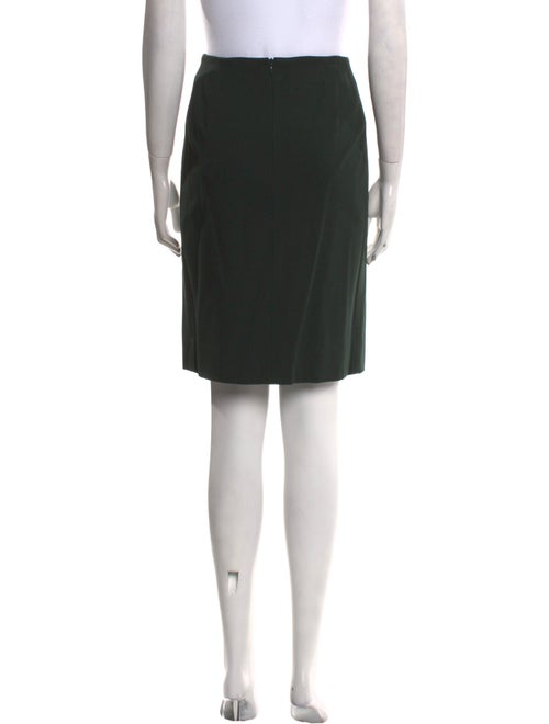 Akris Pleated Accents Knee-Length Skirt