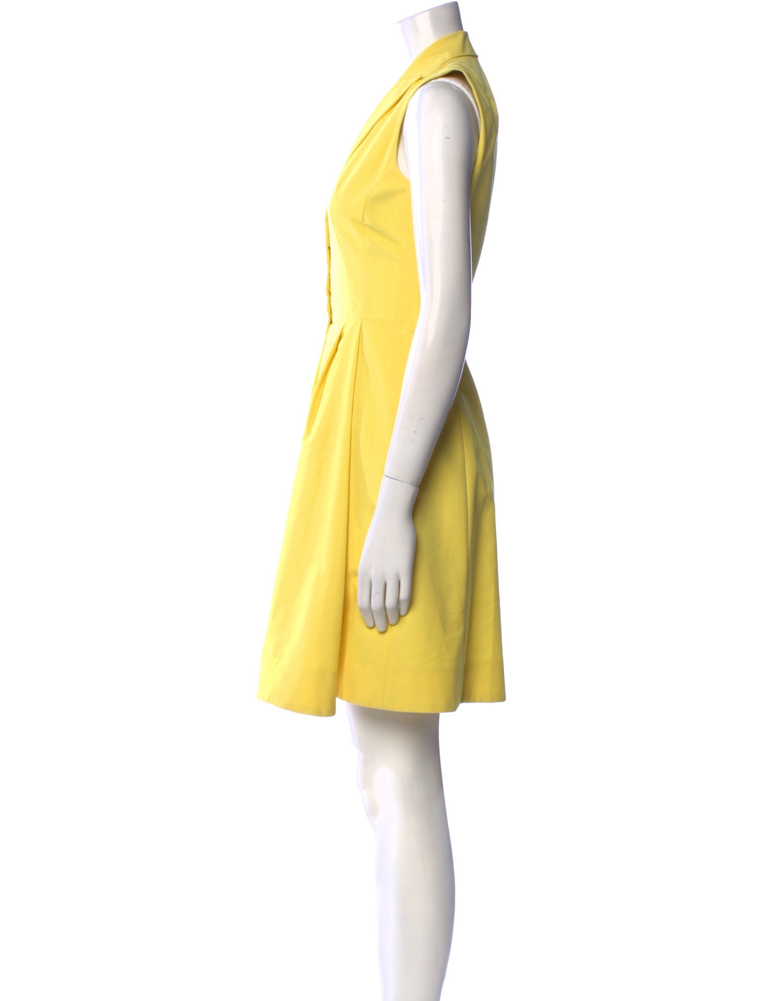 Akris V-Neck Knee-Length Dress