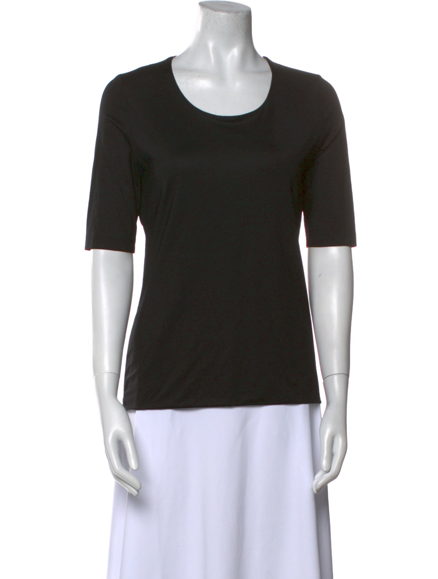 Akris Silk Scoop Neck T-Shirt w/ Tags