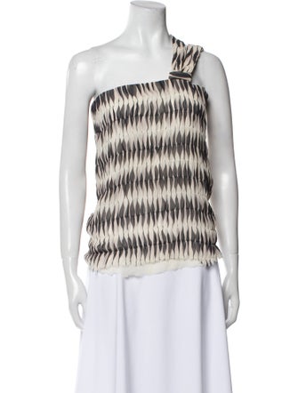Akris Silk Printed Top