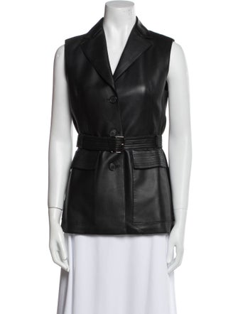 Akris Leather Vest