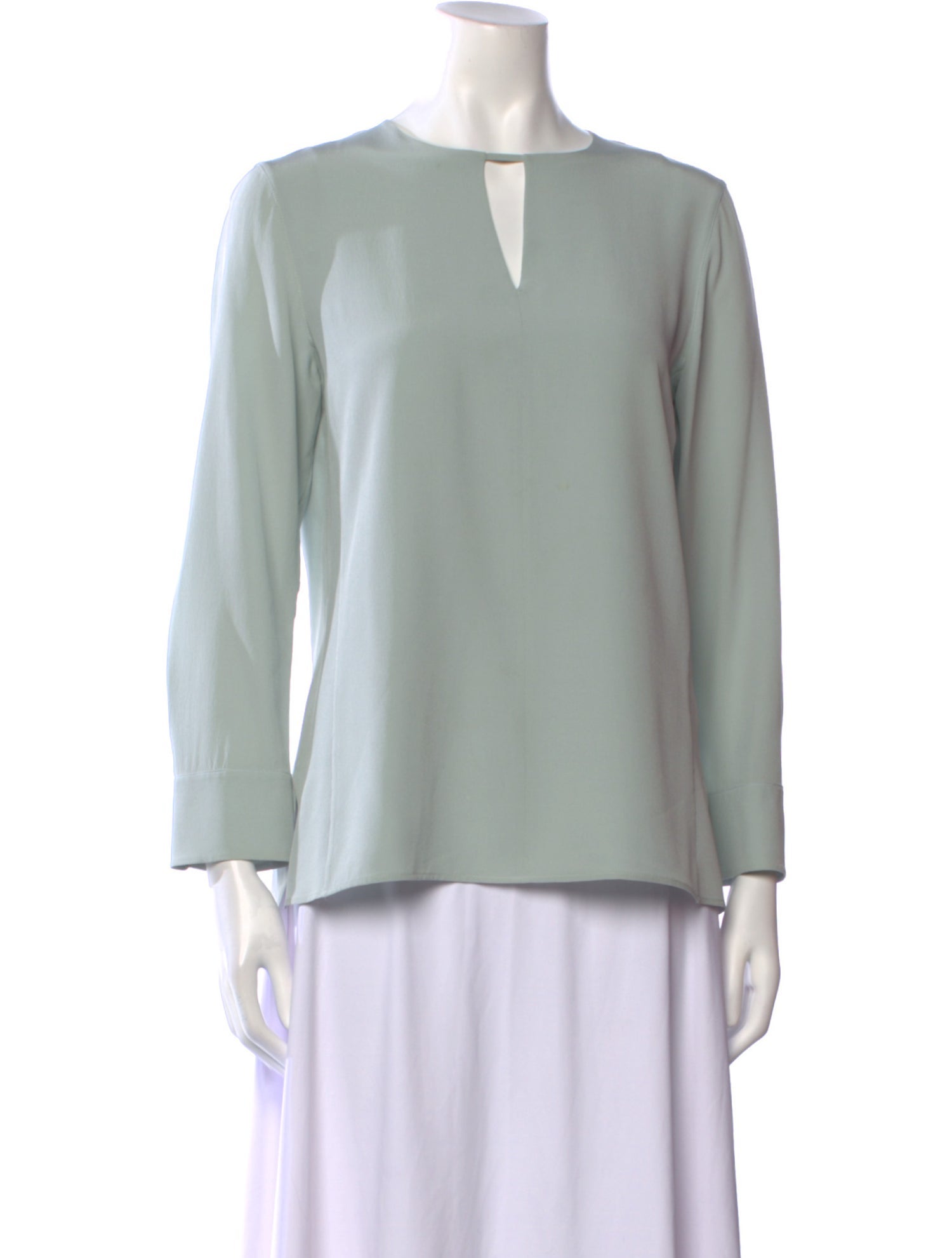 Akris Silk Crew Neck Blouse