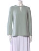 Akris Silk Crew Neck Blouse