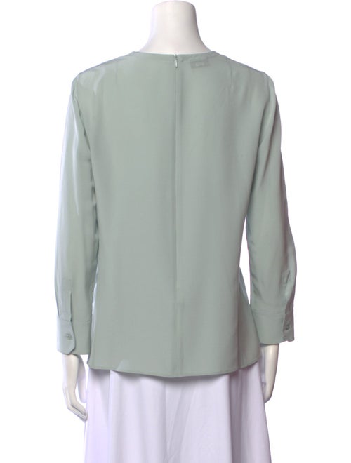 Akris Silk Crew Neck Blouse