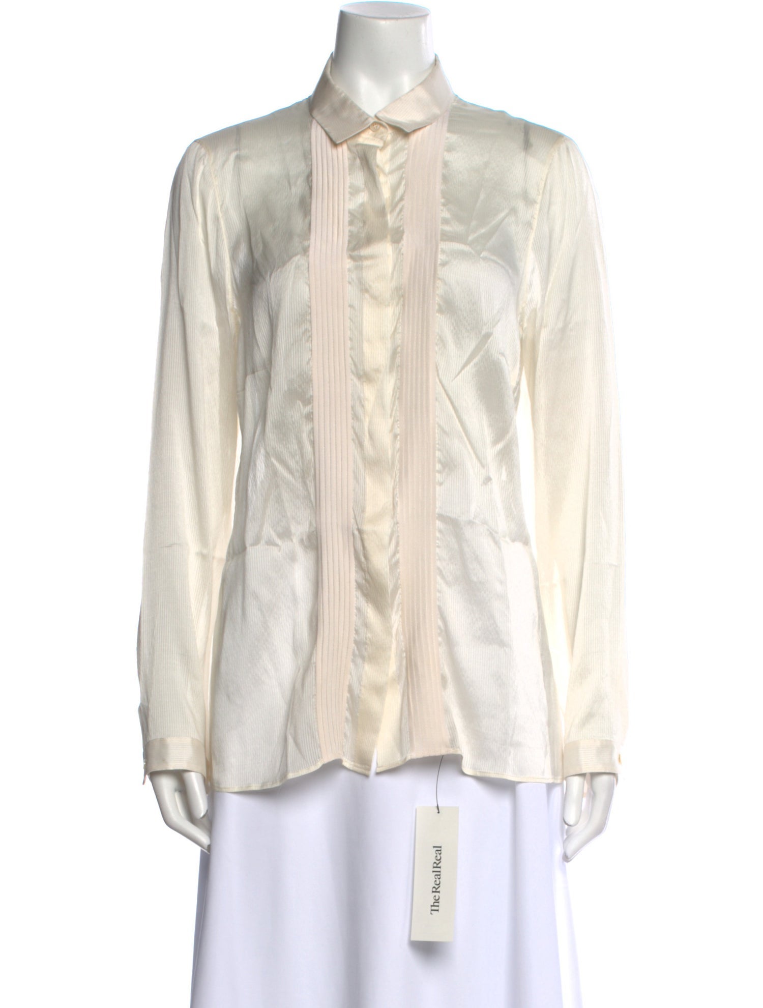 Akris Long Sleeve Button-Up Top