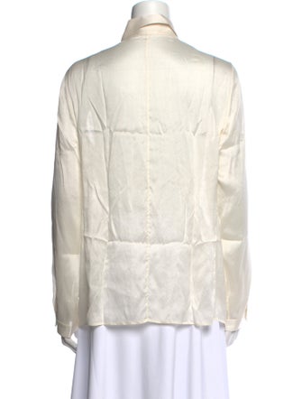 Akris Long Sleeve Button-Up Top