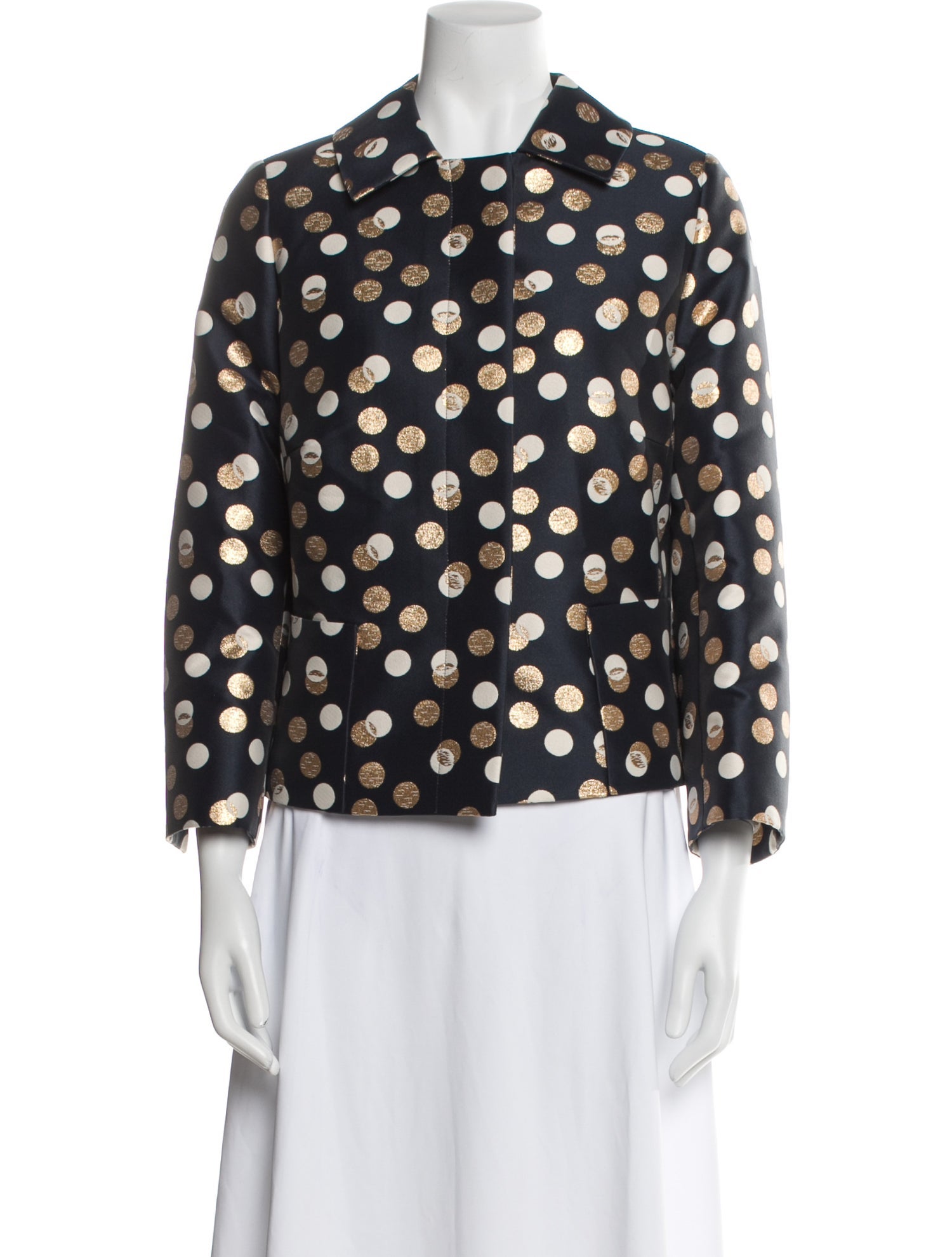 Akris Punto Polka Dot Print Jacket