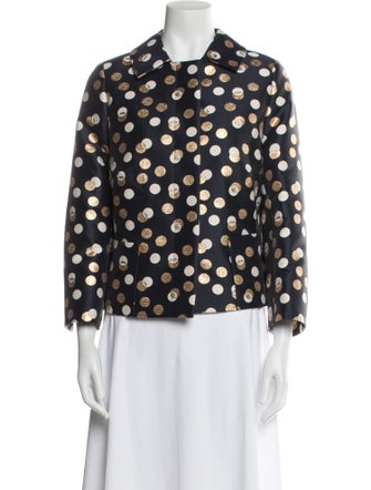 Akris Punto Polka Dot Print Jacket
