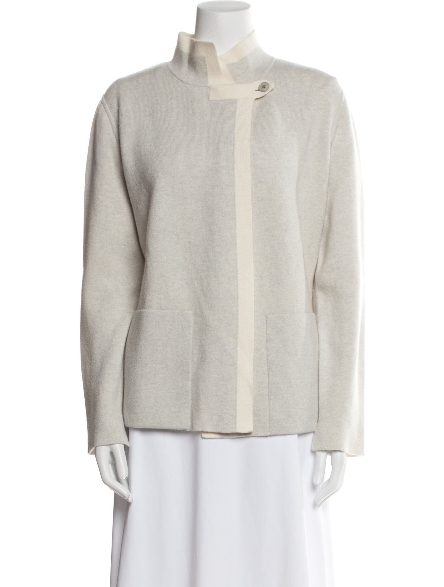 Akris Cashmere Mock Neck Sweater