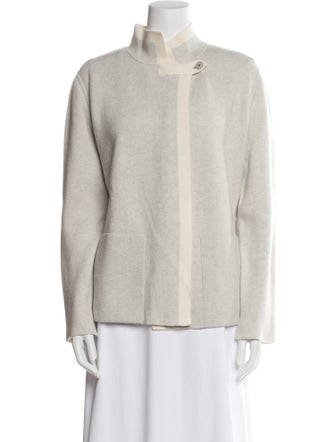 Akris Cashmere Mock Neck Sweater
